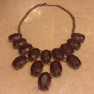 Maroon and golden necklace 😍